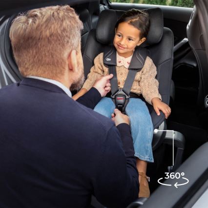 KINDERKRAFT - Siège auto avec base rotative I-GUARD PRO i-Size 61-105 cm noir