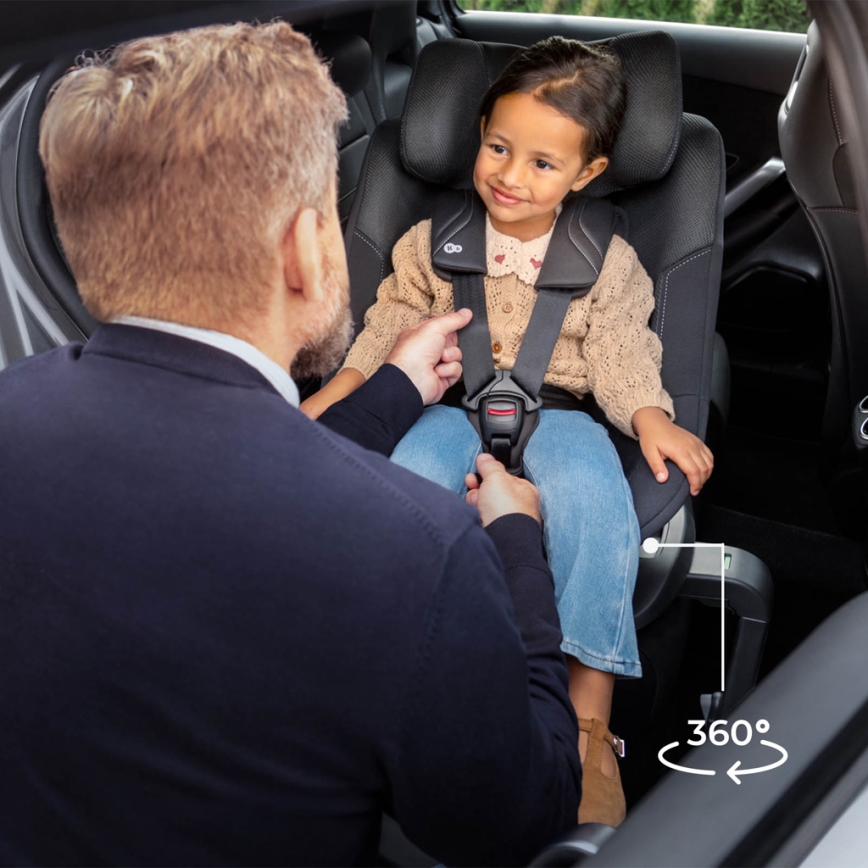 KINDERKRAFT - Siège auto avec base rotative I-GUARD PRO i-Size 61-105 cm noir