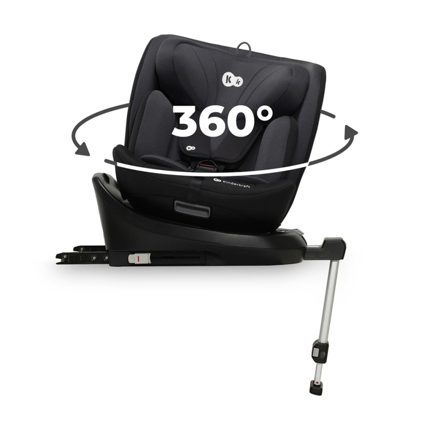 KINDERKRAFT - Siège auto I-360 i-Taille (40-150 cm) noir