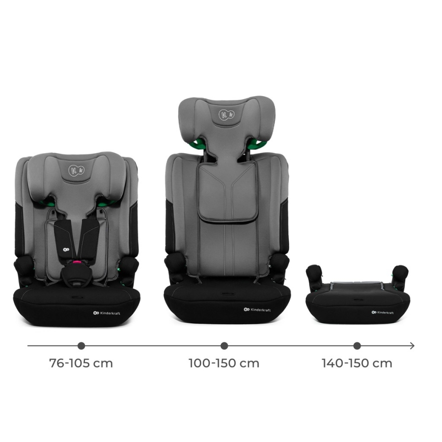 KINDERKRAFT - Siège auto I-COMFY i-Size 76-150 cm gris