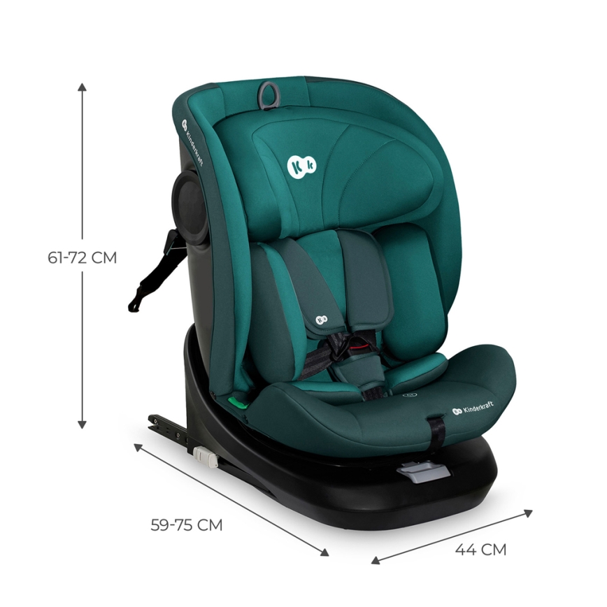 KINDERKRAFT - Siège auto I-GROW i-Size 40-150 cm turquoise