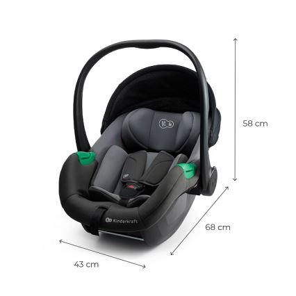 KINDERKRAFT - Siège-auto MINK PRO 2 40-87 cm (0-13 kg) gris