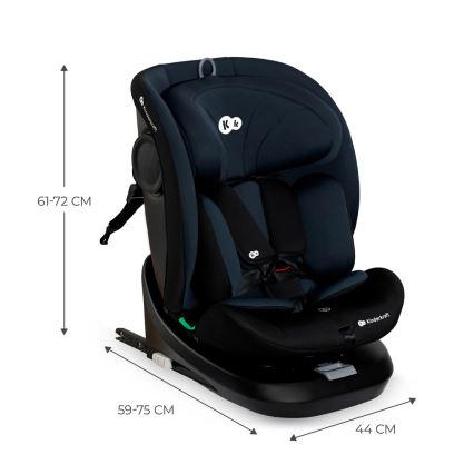 KINDERKRAFT - Siège auto pivotant I-GROW i-Size (40-150 cm) noir