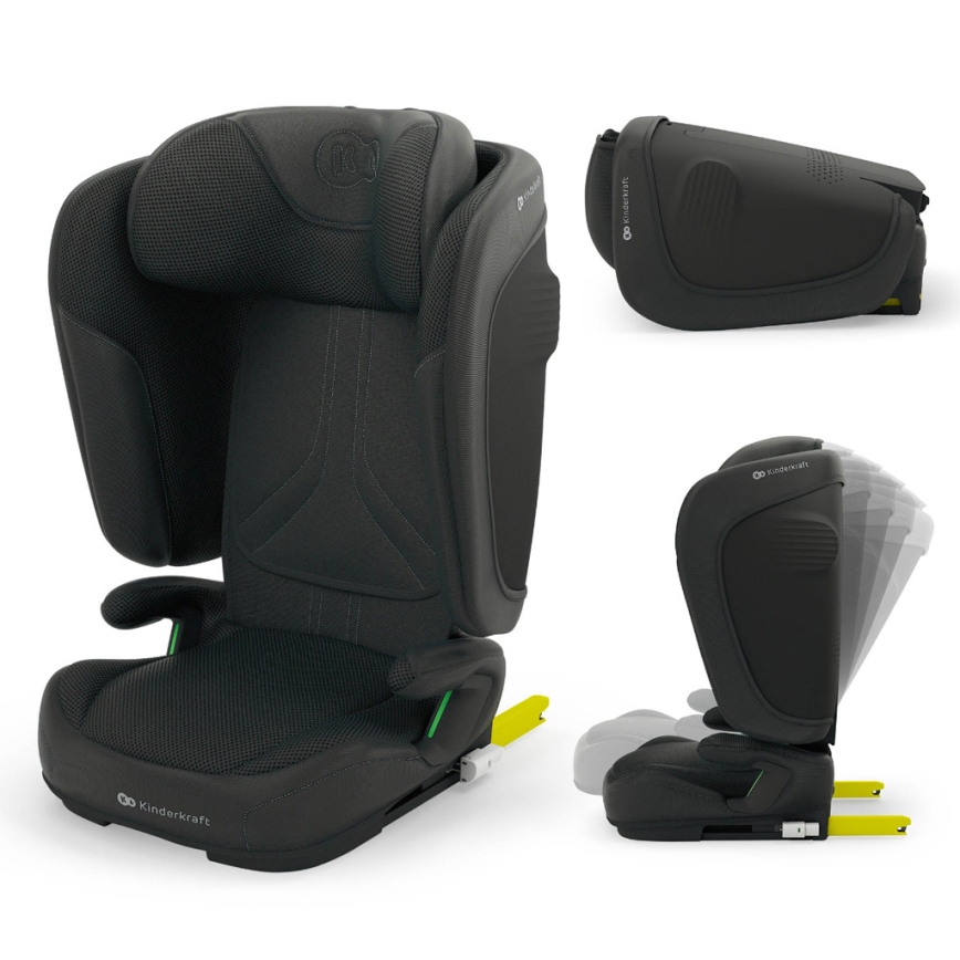 KINDERKRAFT - Siège auto pliable UNITY 2 i-Size 100-150 cm noir