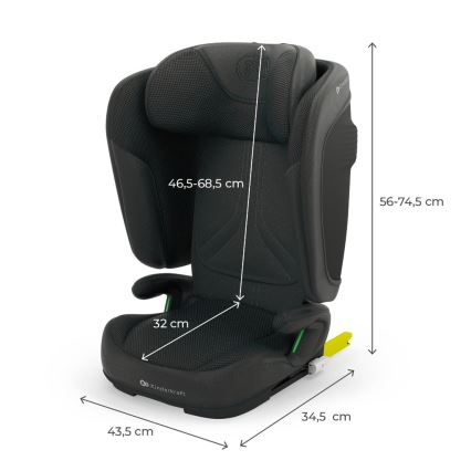 KINDERKRAFT - Siège auto pliable UNITY 2 i-Size 100-150 cm noir