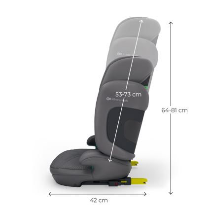 KINDERKRAFT - Siège-auto pliable XPAND 2 PRO 100-150 cm gris
