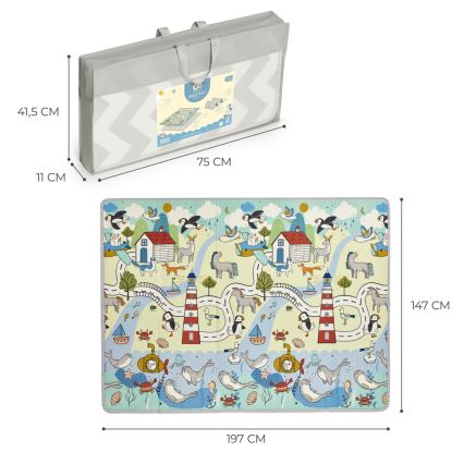 KINDERKRAFT - Tapis de jeu MATTY 2 pour enfants