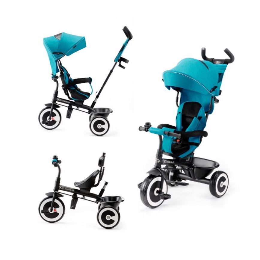 KINDERKRAFT - Tricycle pour enfant ASTON turquoise