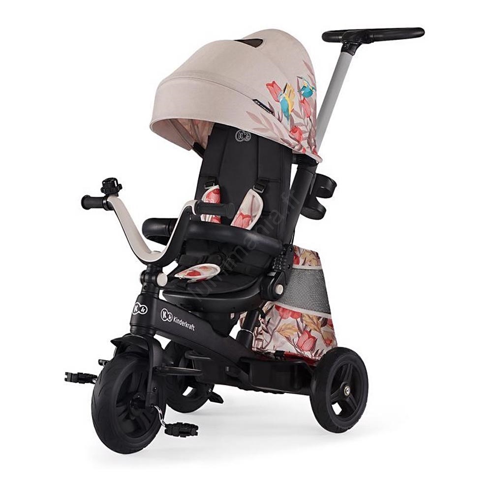 KINDERKRAFT - Tricycle pour enfants 5en1 EASYTWIST beige/noir KINDERKRAFT - Tricycle pour enfants 5en1 EASYTWIST beige/noir