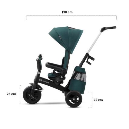 KINDERKRAFT - Tricycle pour enfants 5v1 EASYTWIST gris/noir