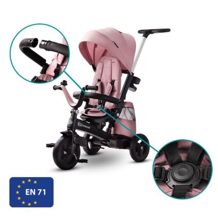 KINDERKRAFT - Tricycle pour enfants 5v1 EASYTWIST rose/noir