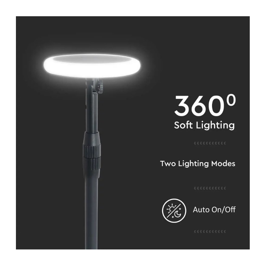 KIT 2x LED Lampe solaire réglable GARDEN LED/3W/5V 42-80 cm 3000K IP65