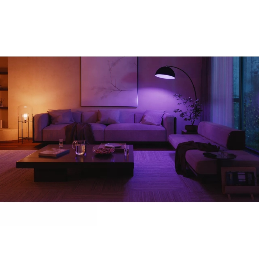 Kit de démarrage Philips Hue WHITE AND COLOR AMBIANCE 3xE27/8,1W 1000-20000K + Hue Bridge et variateur