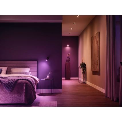 Kit de démarrage Philips Hue WHITE AND COLOR AMBIANCE 3xGU10/4,2W 2000-6500K + Hue Bridge et Dimmer Switch