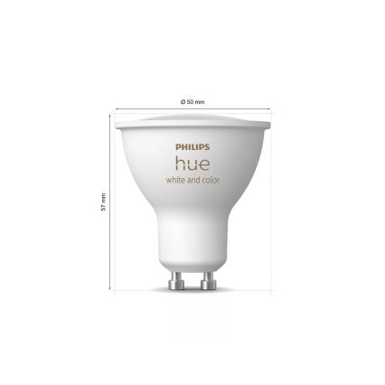 Kit de démarrage Philips Hue WHITE AND COLOR AMBIANCE 3xGU10/4,2W 2000-6500K + Hue Bridge et Dimmer Switch