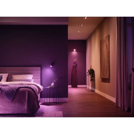 Kit de démarrage Philips Hue WHITE AND COLOR AMBIANCE 3xGU10/4,2W/230V 2000-6500K + pont Hue et variateur sans fil