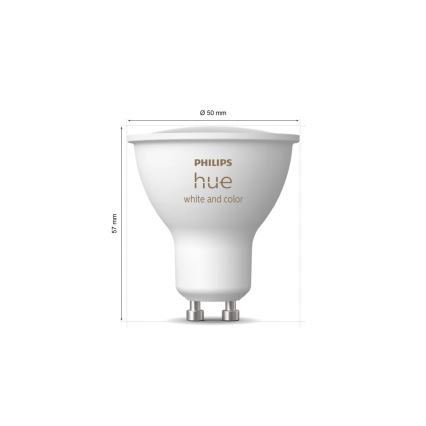 Kit de démarrage Philips Hue WHITE AND COLOR AMBIANCE 3xGU10/4,2W/230V 2200-6500K + pont Hue