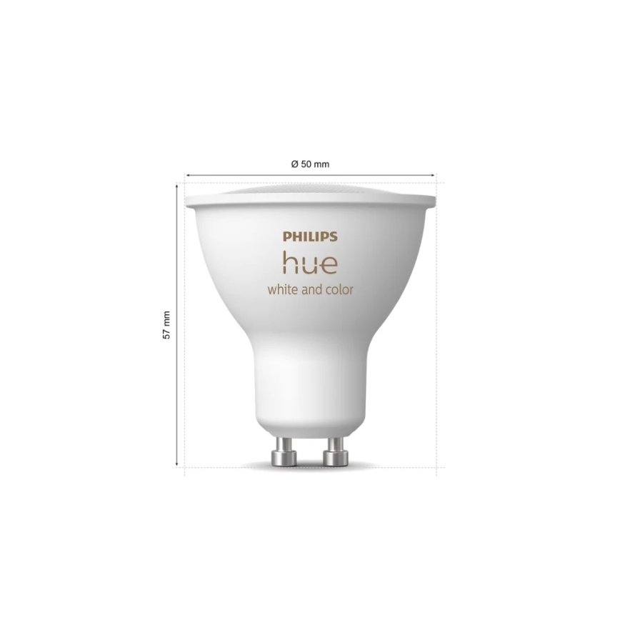 Kit de démarrage Philips Hue WHITE AND COLOR AMBIANCE 3xGU10/4,2W/230V 2200-6500K + pont Hue