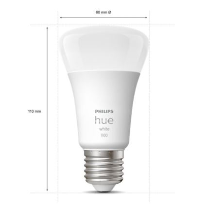 Kit de démarrage Philips Hue WHITE 2xE27/9,5W 2700K + Hue Bridge