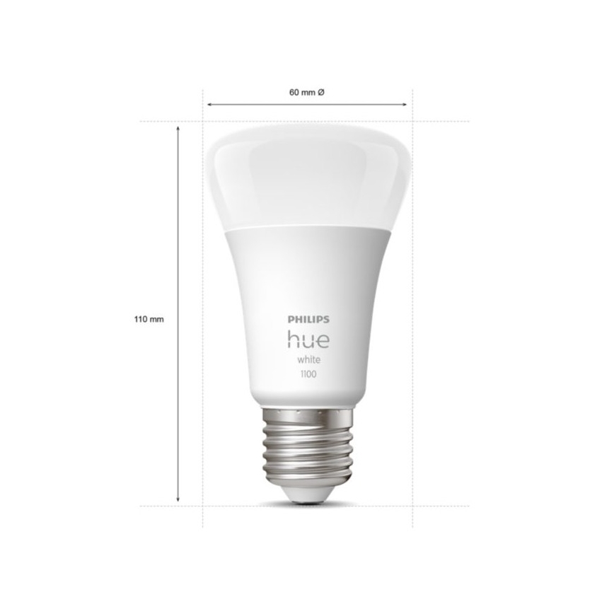 Kit de démarrage Philips Hue WHITE 3xE27/9,5W 2700K + pont Hue et télécommande variateur