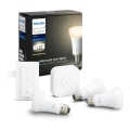 Kit de démarrage Philips Hue White 3xE27/9W 2700K + pont Hue et télécommande variateur