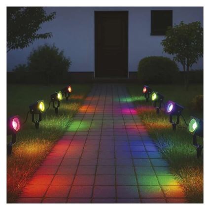 Lampe d'extérieur RGBIC à intensité variable GoSmart - extension LED/1,5W/230V 3000-6500K IP65 Wi-Fi Tuya