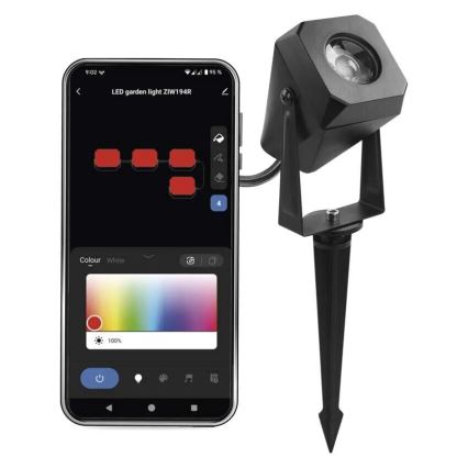 Lampe d'extérieur RGBIC à intensité variable GoSmart - extension LED/1,5W/230V 3000-6500K IP65 Wi-Fi Tuya
