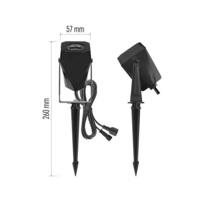 Lampe d'extérieur RGBIC à intensité variable GoSmart - extension LED/1,5W/230V 3000-6500K IP65 Wi-Fi Tuya