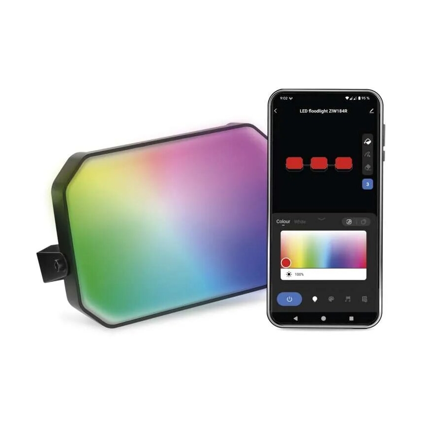 Projecteur RGBIC à intensité variable pour l'extérieur GoSmart - extension LED/4W/230V 3000-6500K IP65 Wi-Fi Tuya