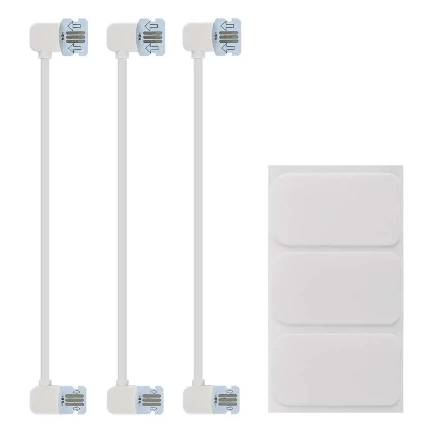 Pack de 3 panneaux LED RGBIC+CCT dimmables - module d'extension LED/1,8W/230V Wi-Fi Tuya