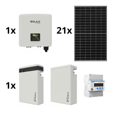 Kit solaire : SOLAX Power - 9,66kWp JINKO + convertisseur SOLAX 3p + batterie 11,6 kWh