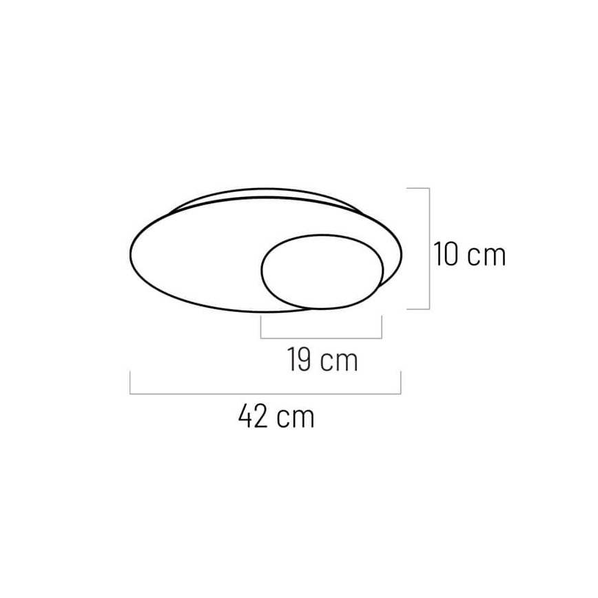 Plafonnier PETIT LED/12W/230V noir