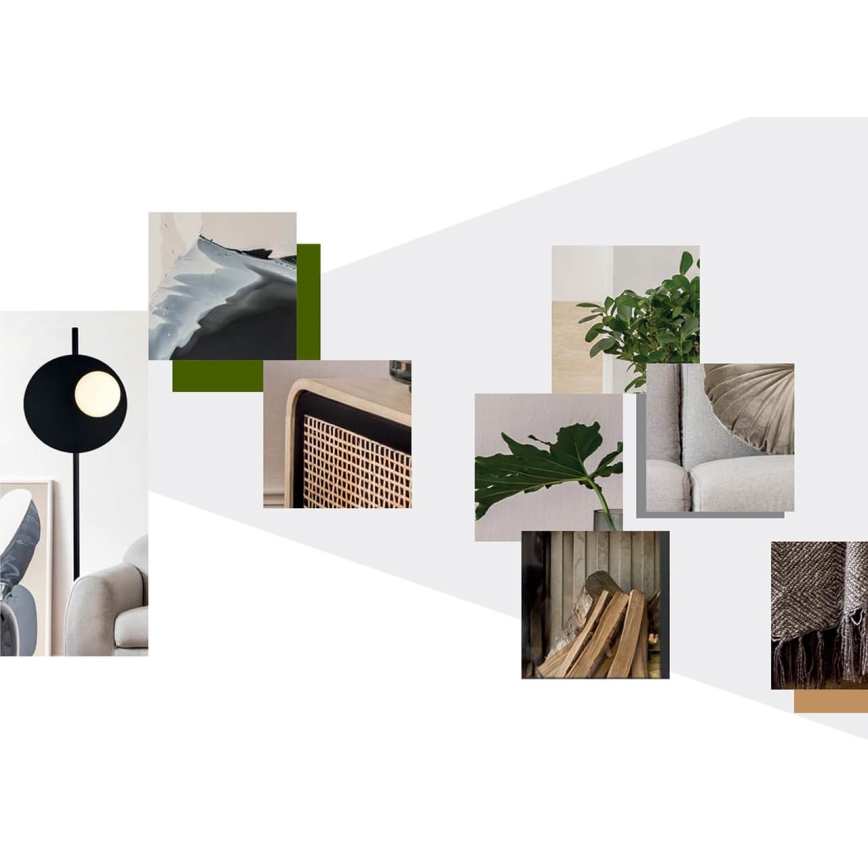 Lampadaire PETIT LED/12W/230V noir