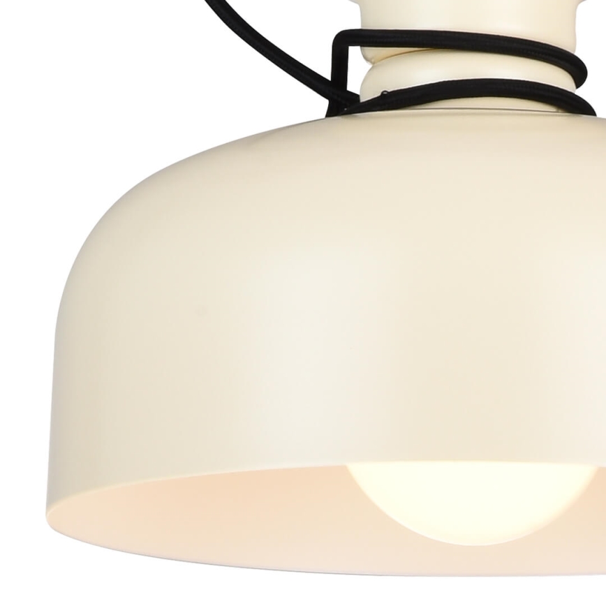 Suspension filaire ABEL 2xE27/11W/230V diam. 28 cm crème