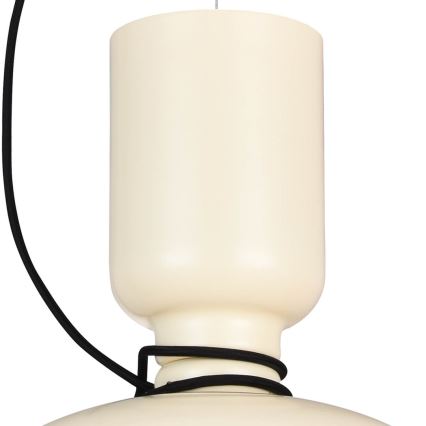Suspension filaire ABEL 2xE27/11W/230V diam. 28 cm crème