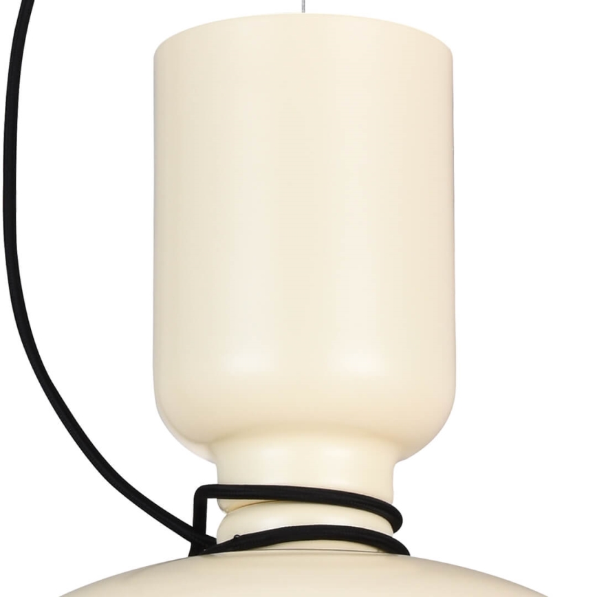 Suspension filaire ABEL 2xE27/11W/230V diam. 28 cm crème