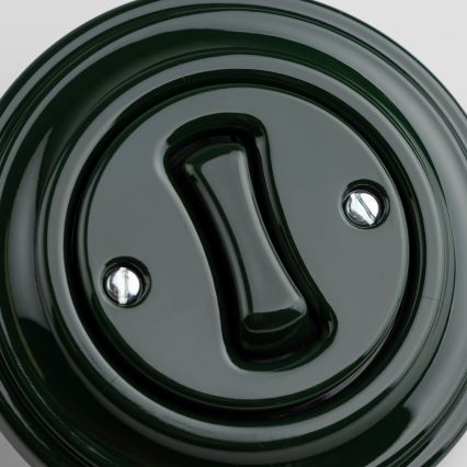 Kliklap - Bouton rétro avec cadre vert