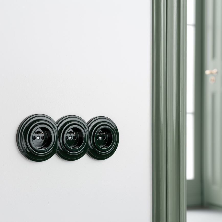 Kliklap - Cadre rétro central vert