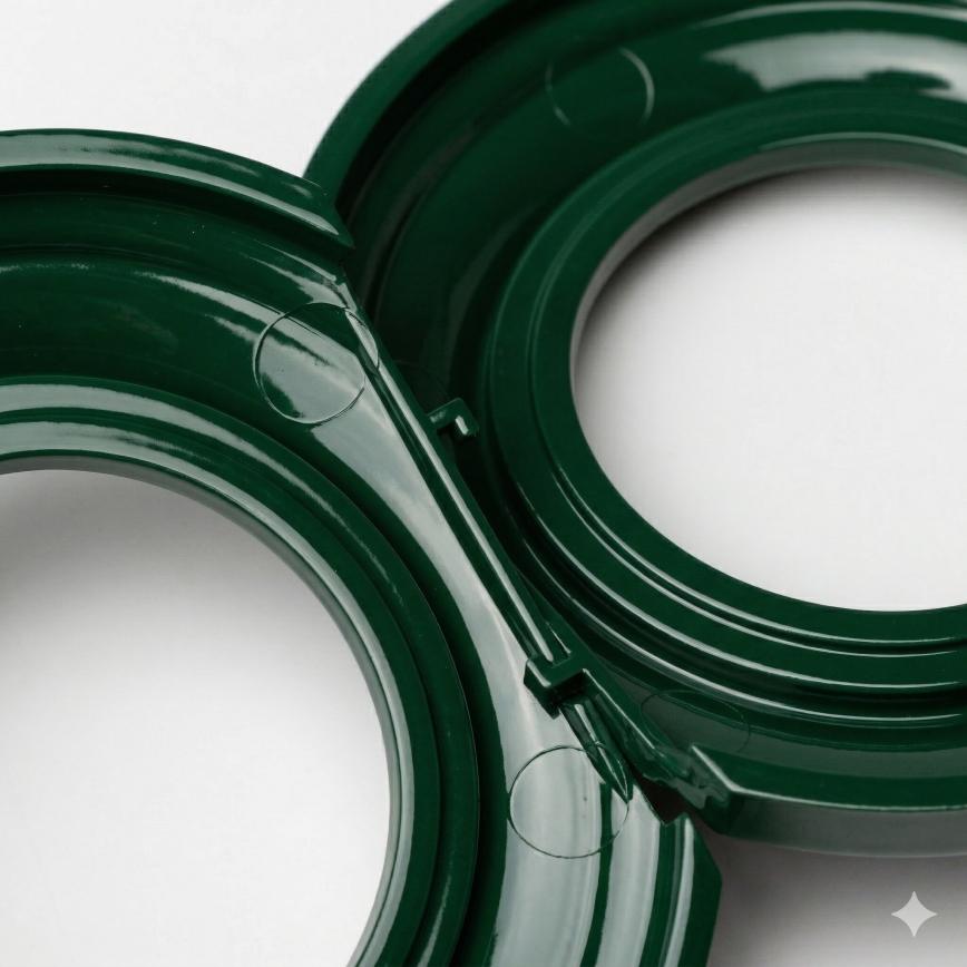 Kliklap - Cadre rétro central vert