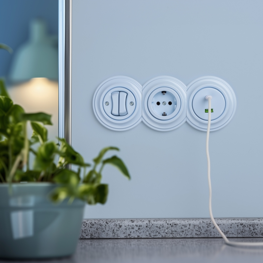 Kliklap - Cadre rétro d'extrémité bleu