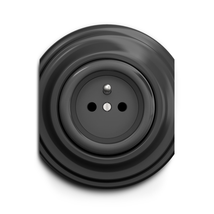 Kliklap - Cadre vintage central anthracite