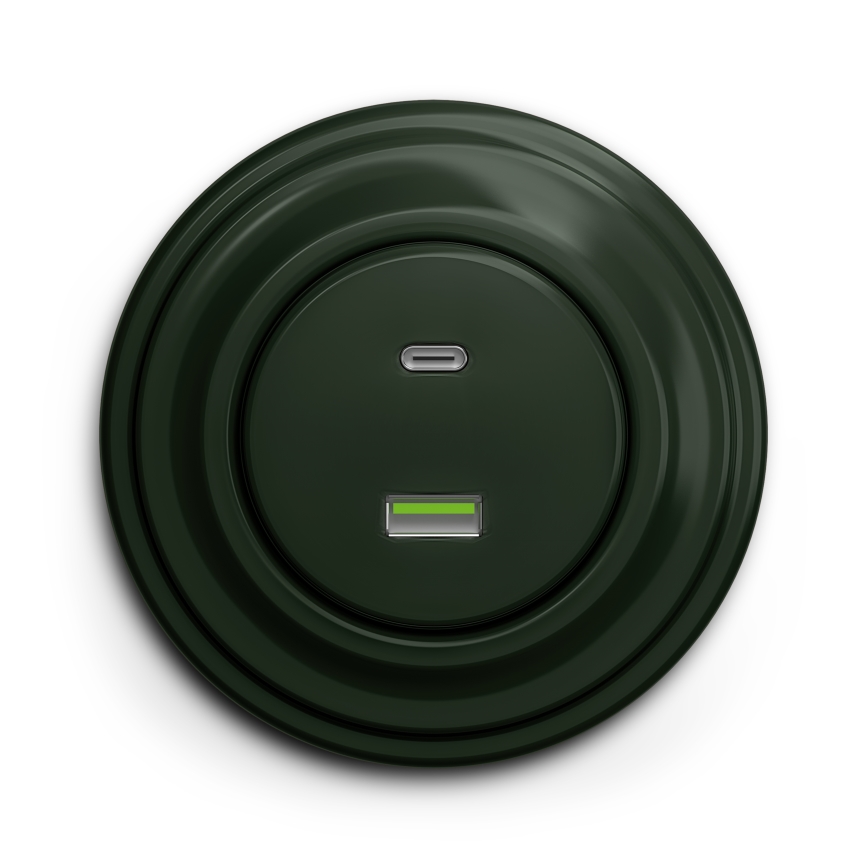 Kliklap - Cadre vintage simple vert
