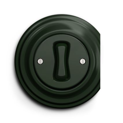 Kliklap - Interrupteur à bouton-poussoir vintage vert