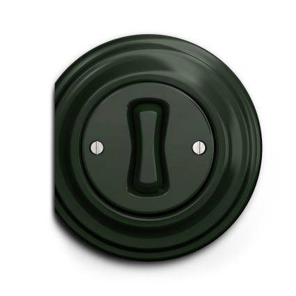 Kliklap - Interrupteur à bouton-poussoir vintage vert