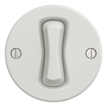Kliklap - Interrupteur à bouton rétro sans cadre blanc