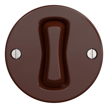 Kliklap - Interrupteur à bouton rétro sans cadre marron