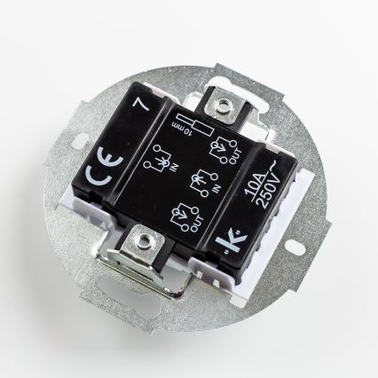 Kliklap - Interrupteur croisé rétro sans cadre n° 7 céramique blanche