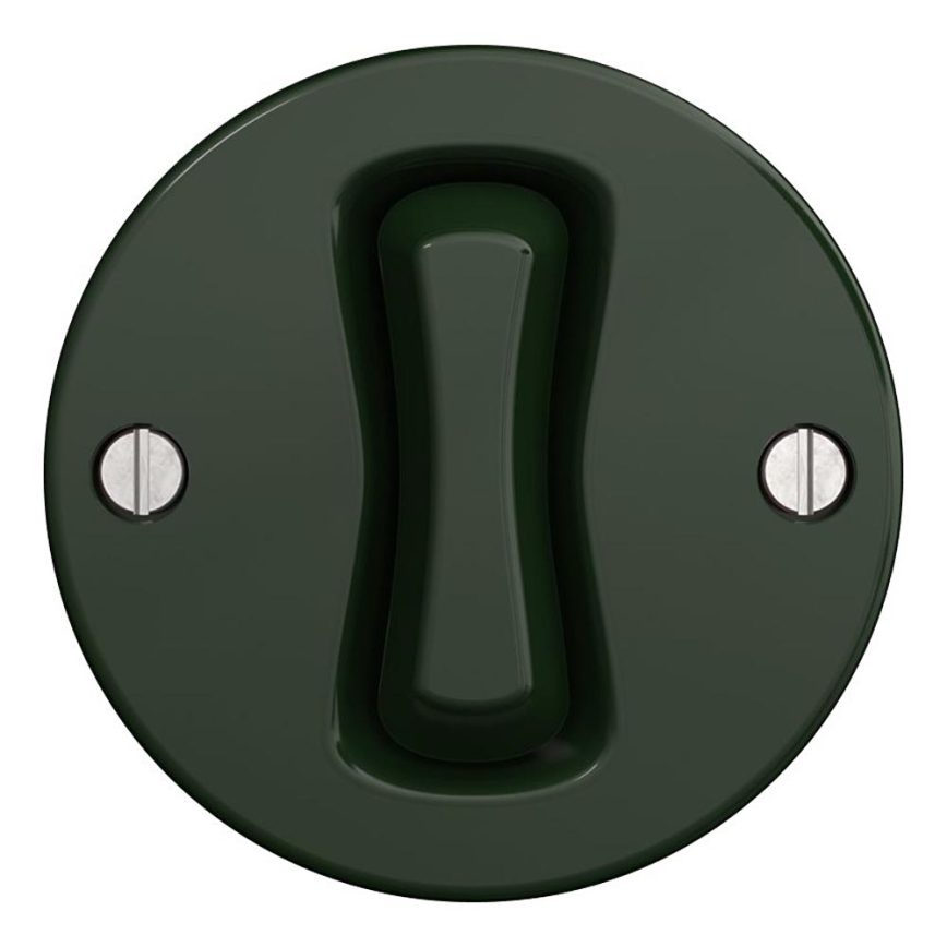 Kliklap - Interrupteur croisé vintage n° 7 vert