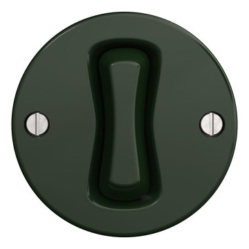 Kliklap - Interrupteur d'escalier rétro sans cadre n° 6 vert