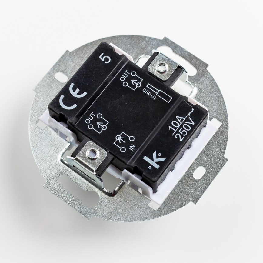 Kliklap - Interrupteur multiple rétro avec cadre n° 5, bleu